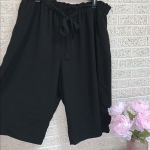 High Waste - Wide Leg - Trouser - Capris